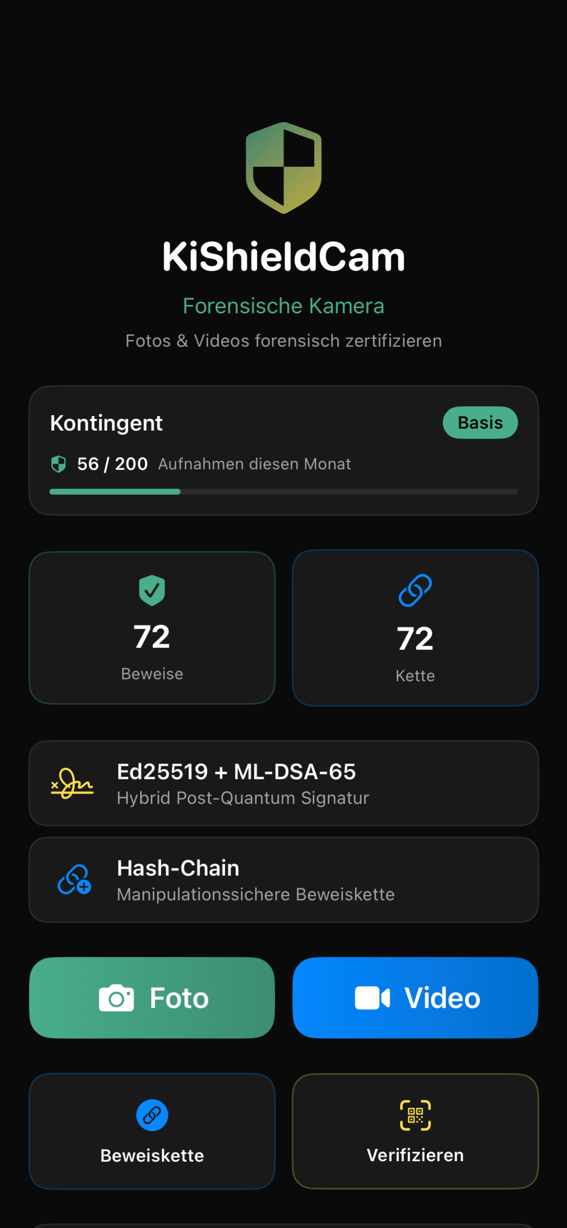 KIShieldCam Dashboard